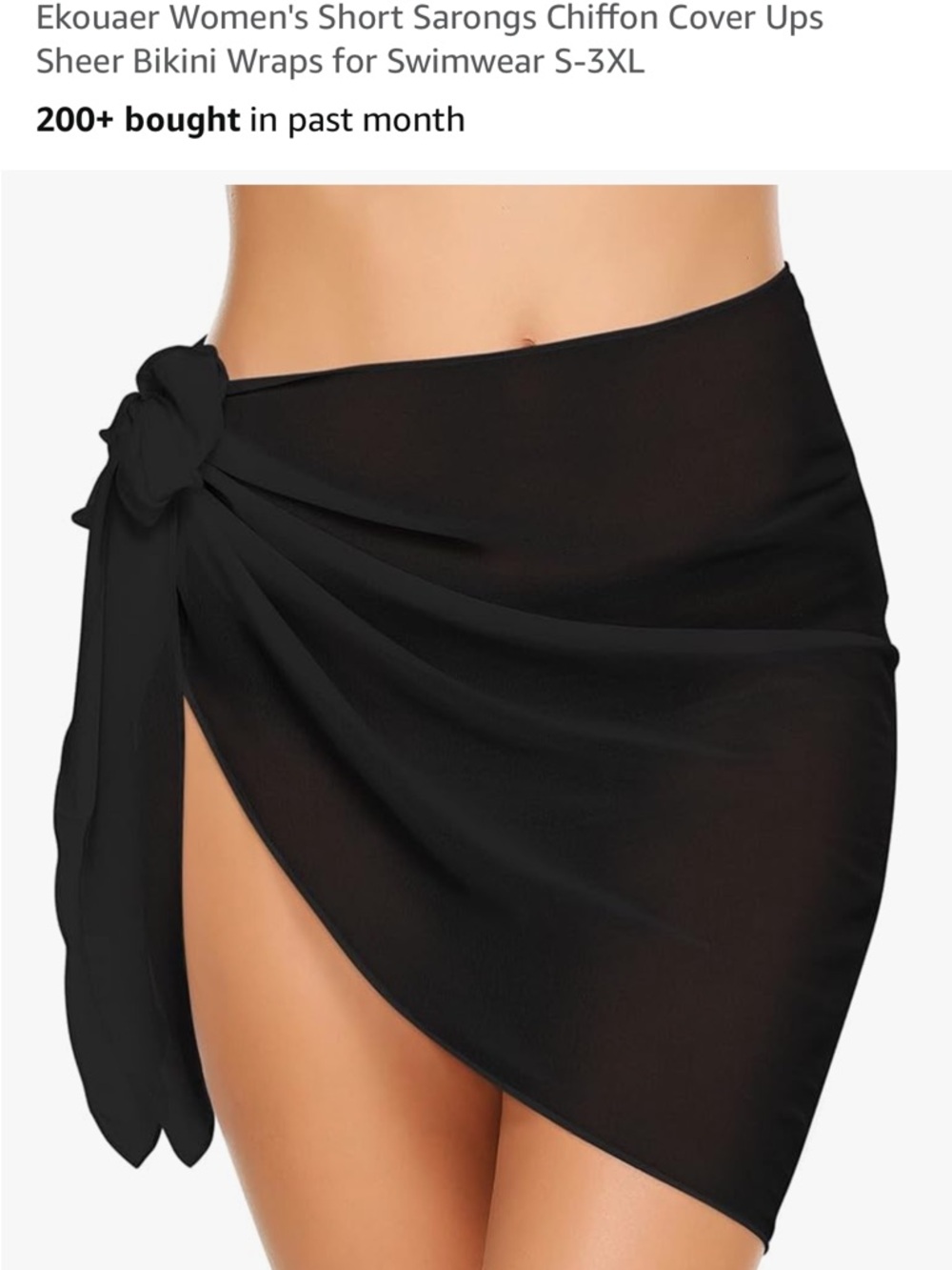 Black Sarong